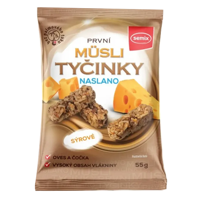 Semix Müsli tyčinky naslano sýrové 55g